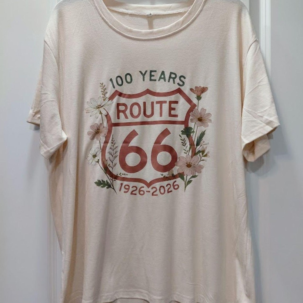 Route 66 Apricot Soft Women TShirt Size XXL
